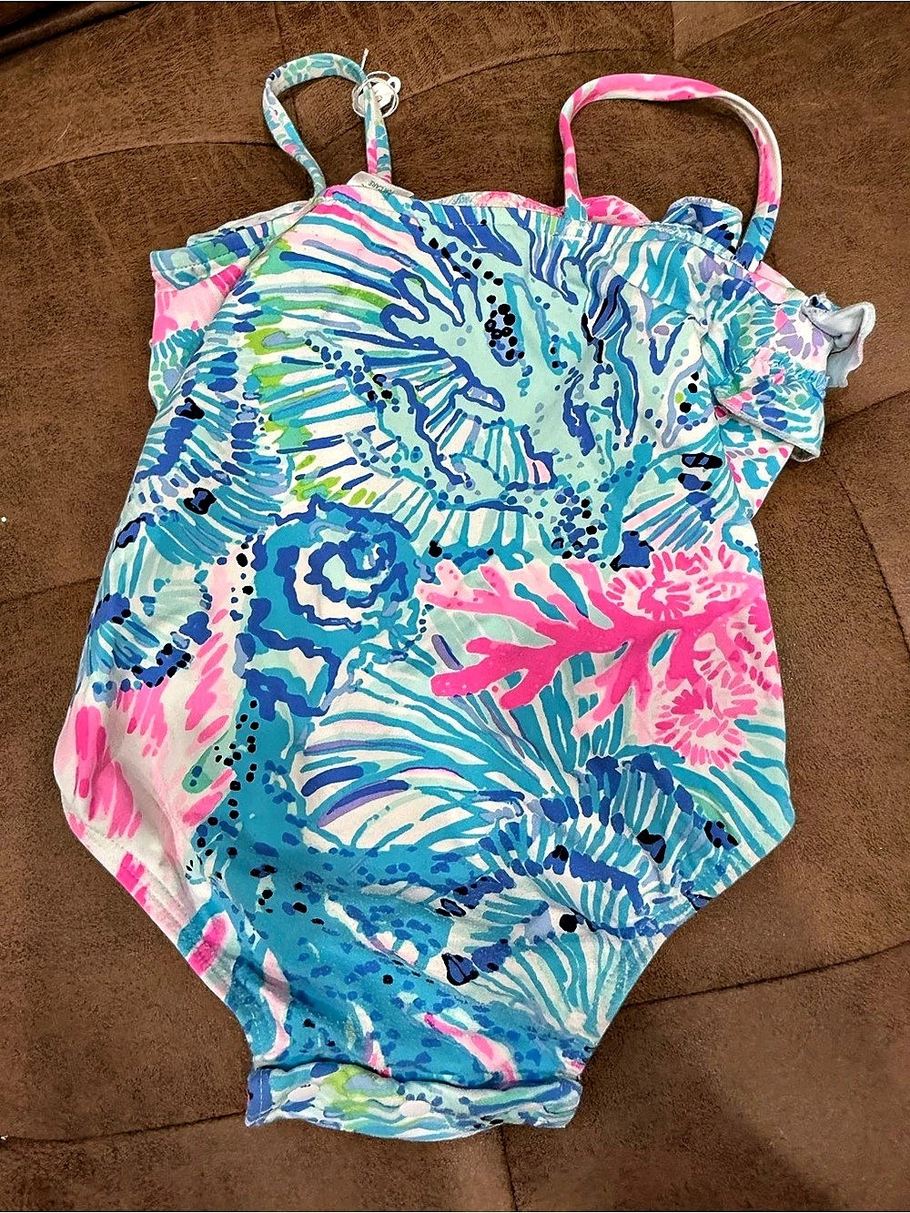 Lilly Pulitzer One-Piece Swimsuit Blue & Pink 18-24M